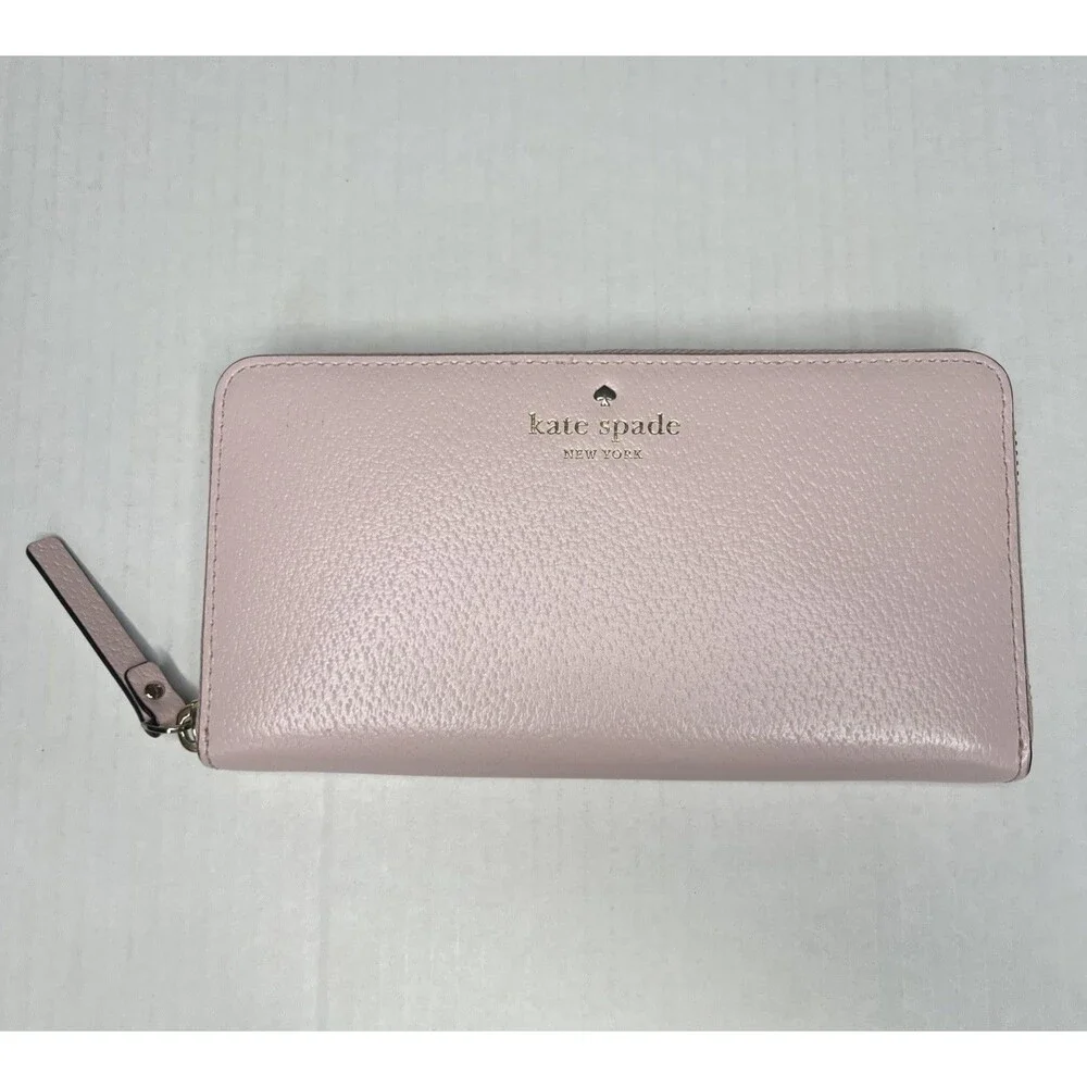 Kate Spade Brynn Large Continental Zip Around Wallet Pink NWOT